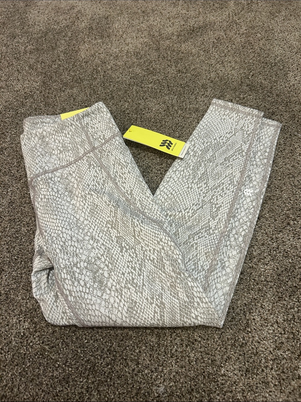 all in motion Beige Snake-Print Leggings